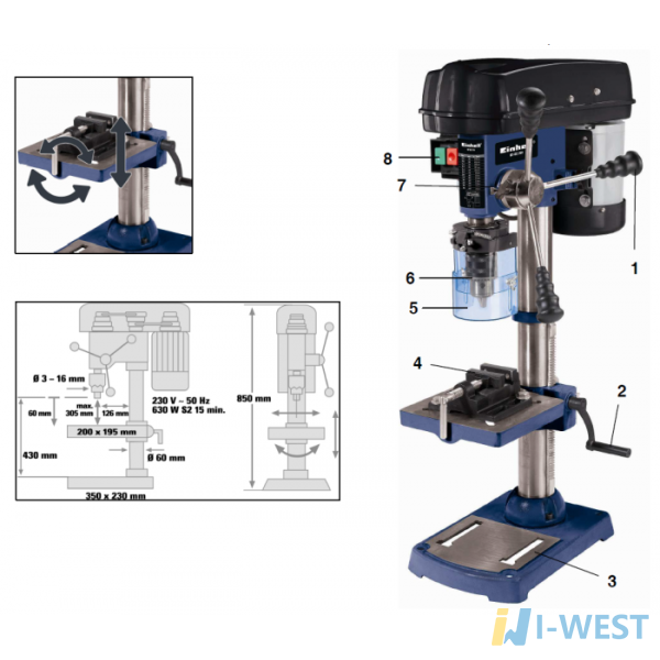 Сверлильный станок Einhell BT-BD 701 (4250590)