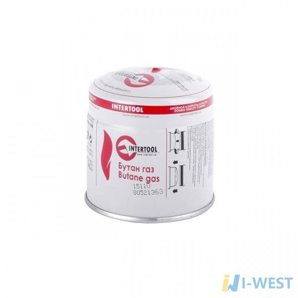 Картридж с газом бутан сменный 190 г. INTERTOOL GB-0050